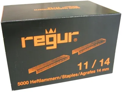 Produktbild von Flachdrahtklammer Typ 11 11/14 mm verzinkt VE=5000 Stück.
