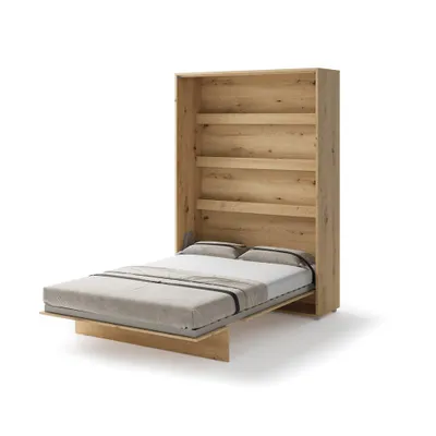 Produktbild von Bed Concept BC-01 Wandklappbett Vertikal Schrankbett mit Matratze, 140x200 cm - Artisan-Eiche