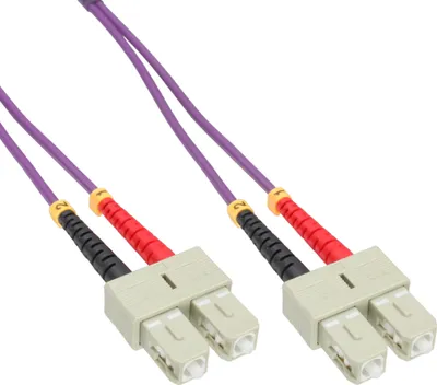 Produktbild von InLine LWL Duplex Kabel, SC/SC, 50/125µm, OM4, 5m, 5 m, OM4