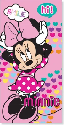 Immagine prodotto di Asciugamano da bagno Minnie Mouse Smile 70 x 137 cm