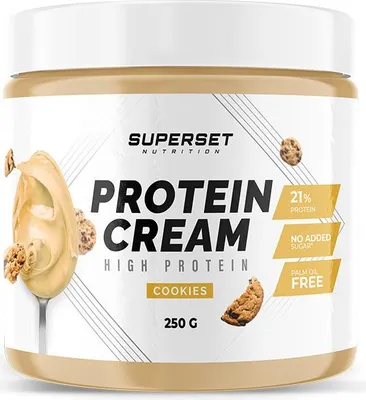 Image de Pâtes à Tartiner Protéinées - Superset Nutrition - PROTEIN CREAM (250G) - Saveur Cookies
