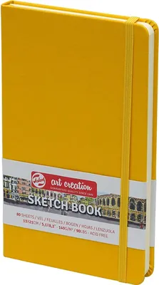Productafbeelding van Royal Talens 9314112M ROYAL TALENS Schetsboek Art Creation, 130 x 210 mm, geel