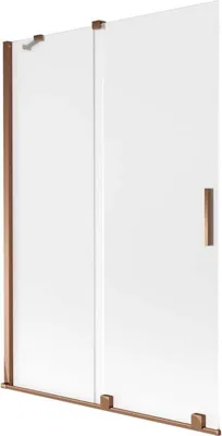 Zdjęcie produktu dla Parawan na wannę Mexen Velar 120x150 cm Szron/Różowe Złoto