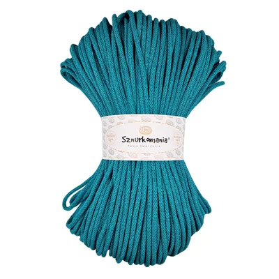 Produktbild von Baumwollkordel mit einem Kern 5mm 100m, Makrameegarn, Makrameekordel, Häkelkordel, Makrameekordel, Naturgarn, 5mm Kordel, geflochtene Baumwollkordel