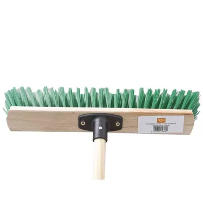 Image de Siena Garden 902-34096 Balai de cour Elaston, 40 cm, avec manche, vert (1 pièce)