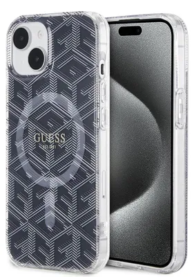 Zdjęcie produktu dla Etui Guess GCube MagSafe do iPhone 15 czarny