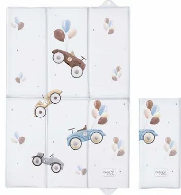 Image de CEBA BABY Tapis à langer de voyage (40x60) Retro Cars