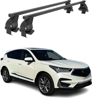 Zdjęcie produktu dla Bagażnik dachowy Menabo podstawowy do Acura RDX III 2019-2025 75kg stal czarny 2szt