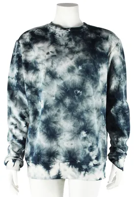 Produktbild von Pullover - Sweater - Batik - Allover - creme - schwarz-grau