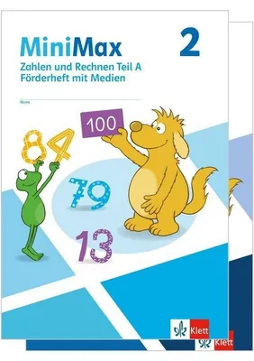 Produktbild von MiniMax 2. Paket Förderhefte mit Medien (Zahlen und Rechnen A & B) Klasse 2