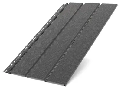 Produktbild von BRYZA Dachuntersichtplatte Vollkunststoff, Länge 3M, Breite 305 mm, Antrazit RAL 7021