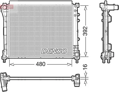 Produktbild von DENSO DRM09006 Kühler Wasserkühler Motorkühler für FIAT PUNTO (199)