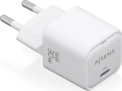 Produktbild von Aisens Wandladegerät Aisens ASCH-30W1P018-W/ 1xUSB Typ-C/ 30W