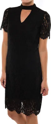 Produktbild von VERO MODA Damen Kleid Vmelvira Lace Kleid, Schwarz Größe M