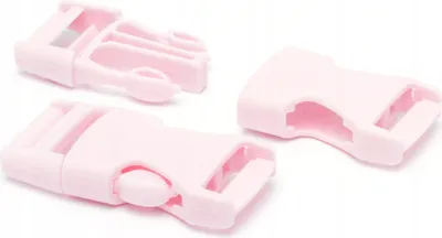 Produktbild von 10 Stück Kunststoffschnallen, 20 mm, rosa