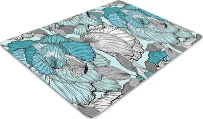 Produktbild von Stuhlunterlage Bürostuhlunterlage 120 cm x 90 cm Bodenmatte Bürostuhlunterlage - Blumenzusammensetzung