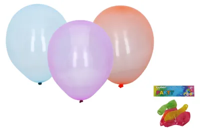 Image de Ballon Gonflable 25cm - Lot de 6 Cristal