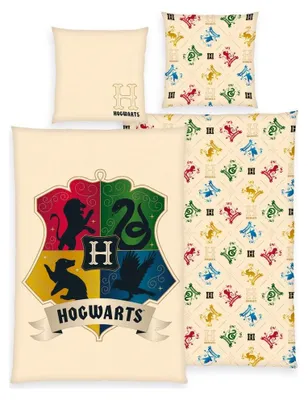 Produktbild von HERDING Harry Potter Bettwäsche – Houseblend, Deckenbezug im Lieferumfang enthalten, Kissenbezug enthalten