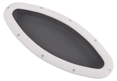Image de Hublot ovale de 465 x 200 mm, résistant aux UV et étanche, pour cabines de yacht, bateaux, entrepôts et salles de réunion