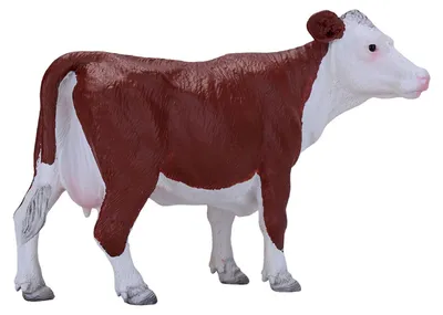 Obrázek produktu pro Mojo Fun Hereford Cow, 3 rok/roky, FARMLAND, Hnědá, Bílá, Polyvinylchlorid (PVC)