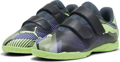 Obrázok produktu pre Puma Future 7 Play IT mládežnícke kopačky deti šedá obloha elektro fialová šumivé jablko biela Gr 32,5