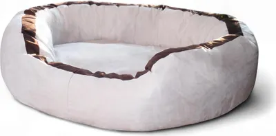 Productafbeelding van tierlando LANA: Hondenbed, hondenbank, verkrijgbaar in maat M, L, XL, van fluweel, extra groot, superzacht. Maat: 100x90 cm | Kleur: 05 Crème