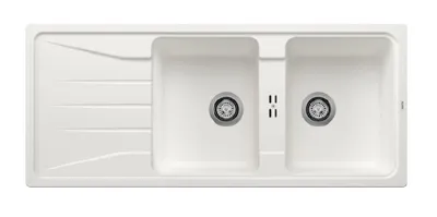 Immagine prodotto di Lavello Blanco Sona 8, in Silgranit, dimensioni 1160x500 mm, colore bianco, codice prodotto 519701