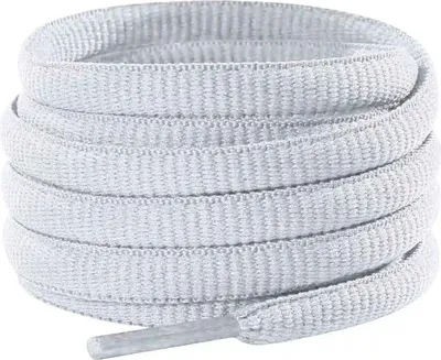 Ovale Schnürsenkel für Laufschuhe - Weiss - 110 cm