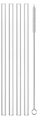 Produktbild von Nachtmann Glastrinkhalm lang Set/4 mit Bürste 102947