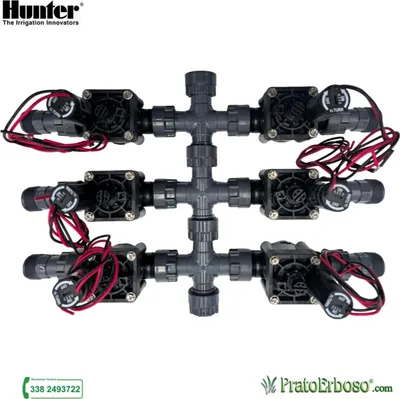 Image de Collecteur à 6 stations avec électrovanne Hunter PGV 9V