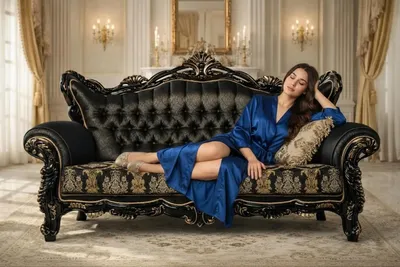 Zdjęcie produktu dla 3-osobowa sofa w klasycznym stylu – komfort dla Twojego salonu