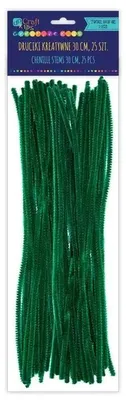Obrázok produktu pre Kreatívne drôty, tmavozelené, 30 cm, 25 ks