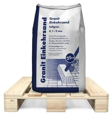 Produktbild von Granit Einkehrsand hellgrau 0,1 - 2,0 mm 1125kg