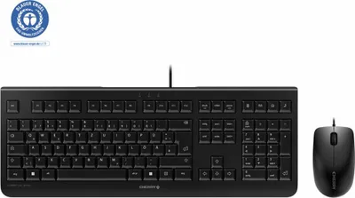 Productafbeelding van CHERRY DC 2000, Volledige grootte (100%), Kabel, USB, QWERTZ, Zwart, Inclusief muis