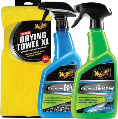 Produktbild von Meguiar's Hybrid Ceramic Detailer + Spray Wax 768 ml + Drying Towel XL Set