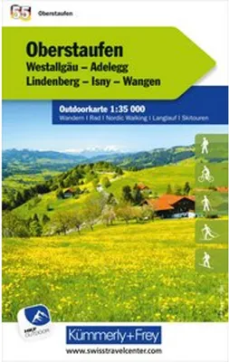 Image de Kümmerly+Frey Carte Outdoor Allemagne 55 Oberstaufen 1:35.000