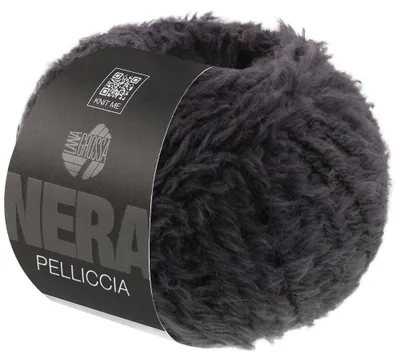 Produktbild von Lana Grossa PELLICCIA (NERA) 50 g flauschiges Effektgarn 90 m Farbe 007 - Dunkelgrau