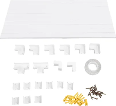 Produktbild von Wanddrahtabdeckungen, Kabelversteck-Set, lackierbarer Kabelschutzkanal für 4–5 Ethernet-Kabel oder 5–6 Kupferdrähte, 24 x 14 mm