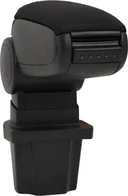 Image de vidaXL Accoudoir de voiture noir 13,5x32,5x(31-46,5) cm ABS