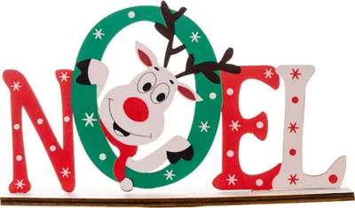Produktbild von Weihnachtsholz -Tischdekorationen Weihnachtsmann Snowman Holz Tisch Dekorationen für Weihnachtsheimparty-Elch