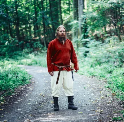 Produktbild von Wikingertunika Rot "Ivar" M