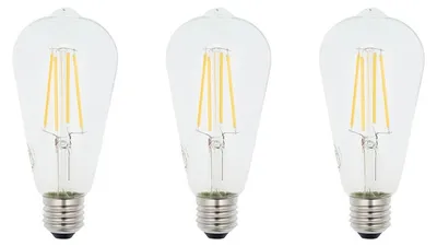 Produktbild von VITO E27 LED Filamentlampe ST64 8W 1000lm 2700K 240V 64mm 3 Stück