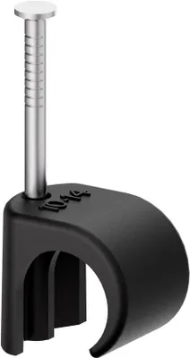 Produktbild von Famanu Kabelclips - Robuste Draadbefestigung - Edelstahl - 10-14 mm - Schwarz