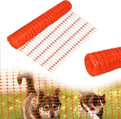 Produktbild von Drátěné pletivo 100cm výška PE plastový králík drát Cuttable oranžová myš ploty Mesh drát různé délky, 30m CEEDIR
