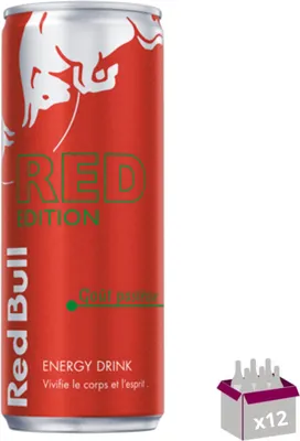 Image de Boisson Énergisante Red Bull Edition Pastèque - 12 x 25 cL