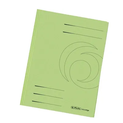 Produktbild von herlitz Einschlagmappe - DIN A4 - Karton - hellgrün - 10 Stück