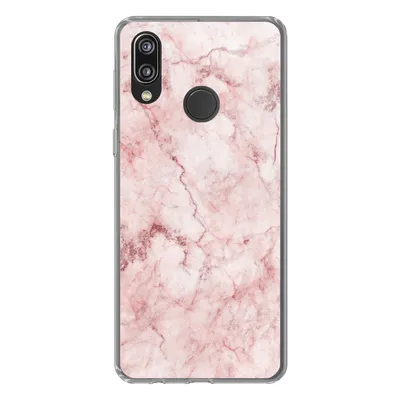 Produktbild von MuchoWow® Handyhülle Schutzhülle Hülle für Huawei P20 Lite (2020) Marmor - Rosa - Luxus Silikon Softcase Handy Hülle - Kartenhalter