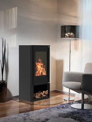 Produktbild von Kaminofen Wamsler Turon Stahl schwarz 8 kW