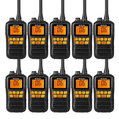 Produktbild von Retevis RM01  Marine Walkie Talkie, IP67 Wasserdichtes, Vibration, Schwimmender Schiffstransceiver, Handfunkgerät für Boote, Kajakfahren