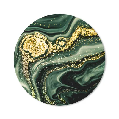 Produktbild von MuchoWow® Mauspad Mousepad Marmor - Gold - Glitter - Grün - Marmoroptik - Luxus 50x50 cm - Mousepads - Maus Mat - Pad - Mausunterlage - Vinyl